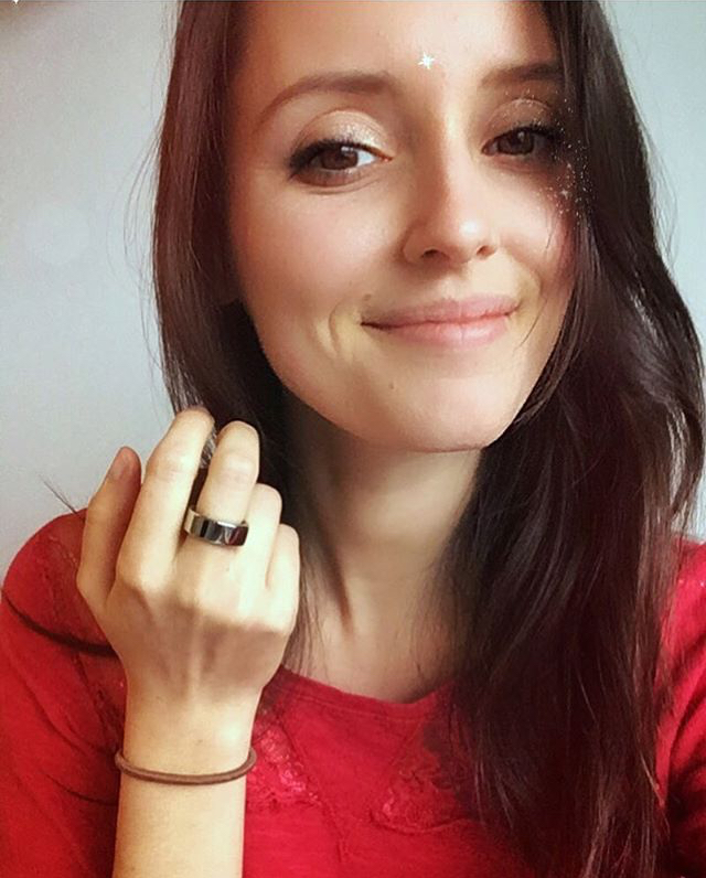 wearing the Oura ring